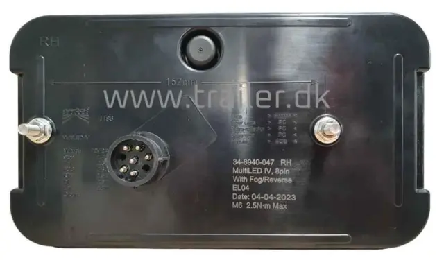Achterlicht LED Aspöck Multiled IV rechts 8 PIN's bajonet